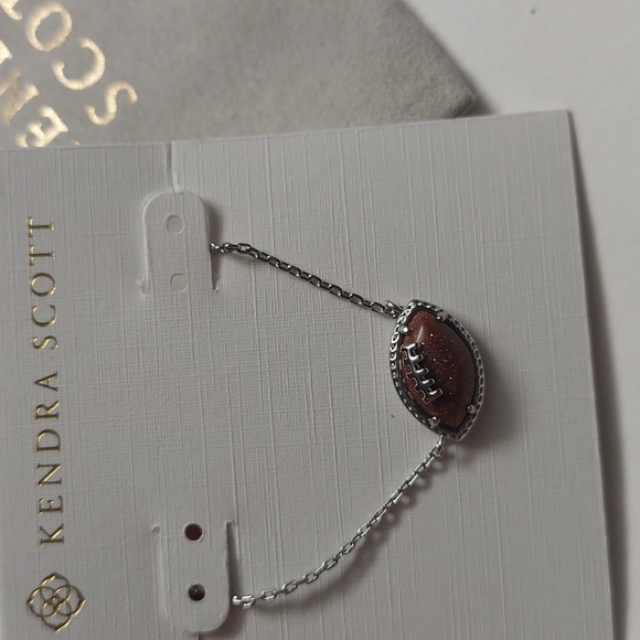 Kendra Scott Football Short Pendant Necklace, - Picture 4 of 8